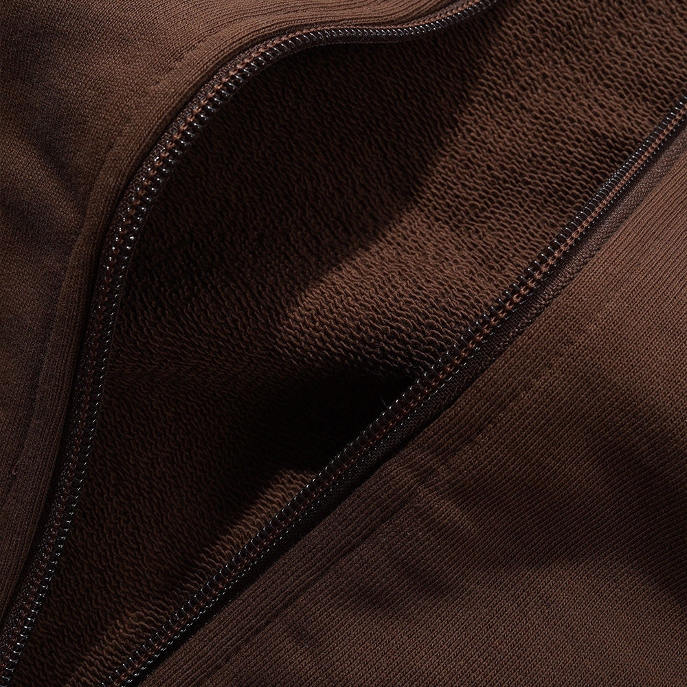 Tunnel Fleece Track Jacket - Chocolate / Beige