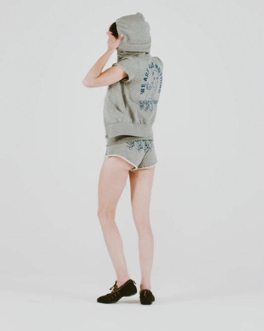 Adoro Aries Booty Shorts - Grey Marl