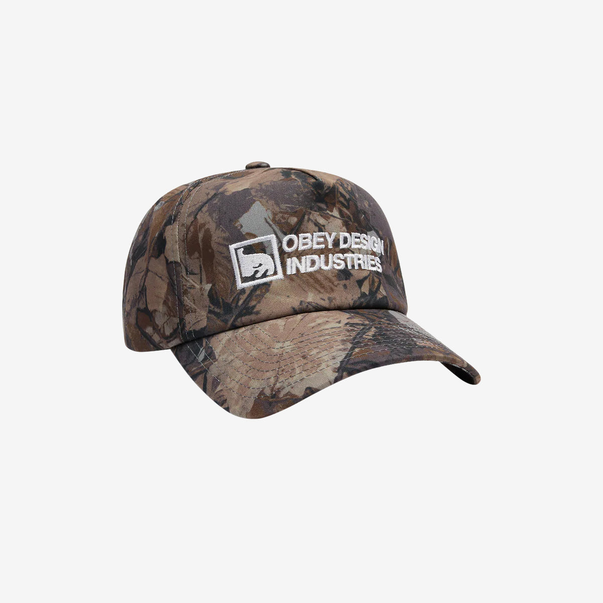 Obey Design Industries 5 Panel Snapback - Fence Camo