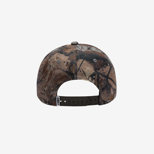 Obey Design Industries 5 Panel Snapback - Fence Camo