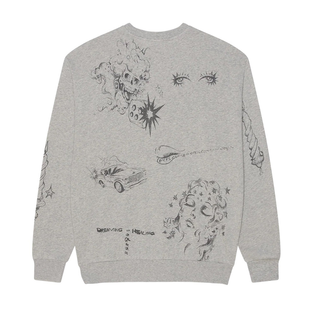 Dreams Crewneck - Dusty Ash Grey