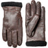 Deerskin, Primaloft Rib Gloves - Dark Brown