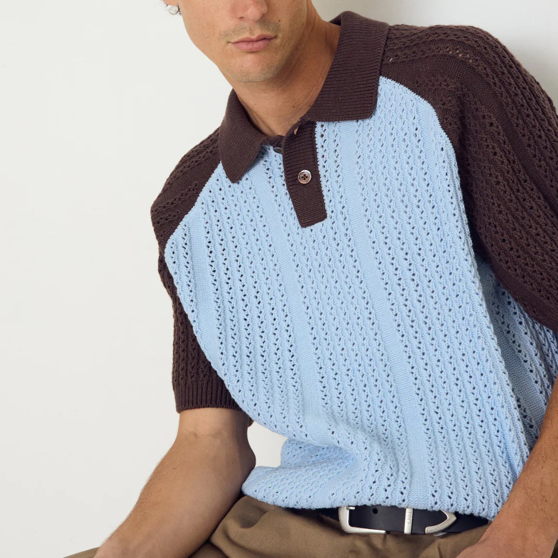 Abel Polo Sweater - Skyway Multi
