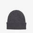 Merino Wool Beanie - Lava Grey