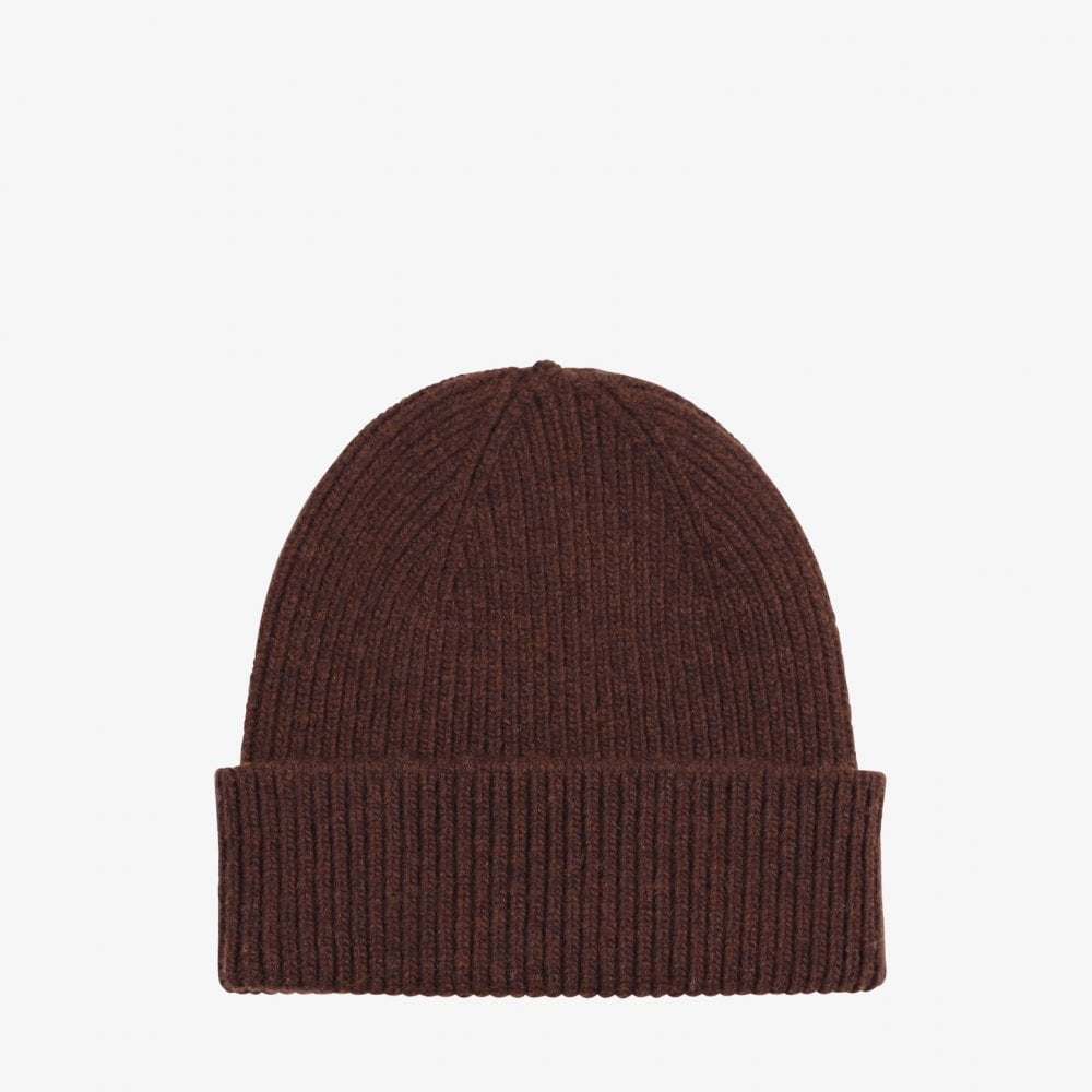 Merino Wool Beanie - Coffee Brown