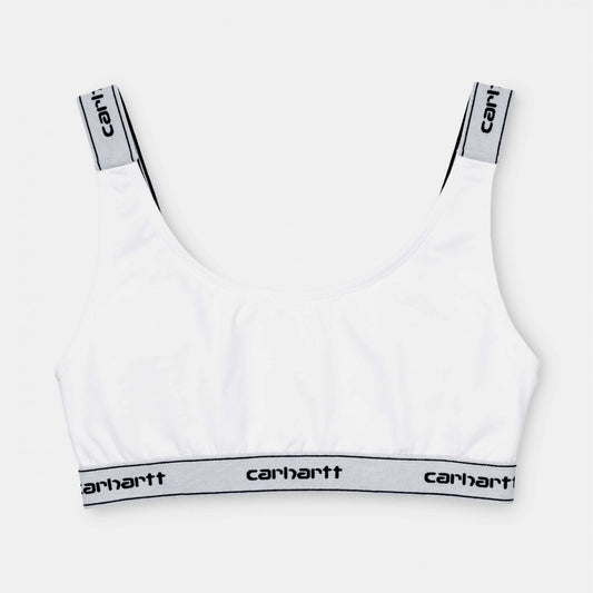 W' Script Top - White / Black