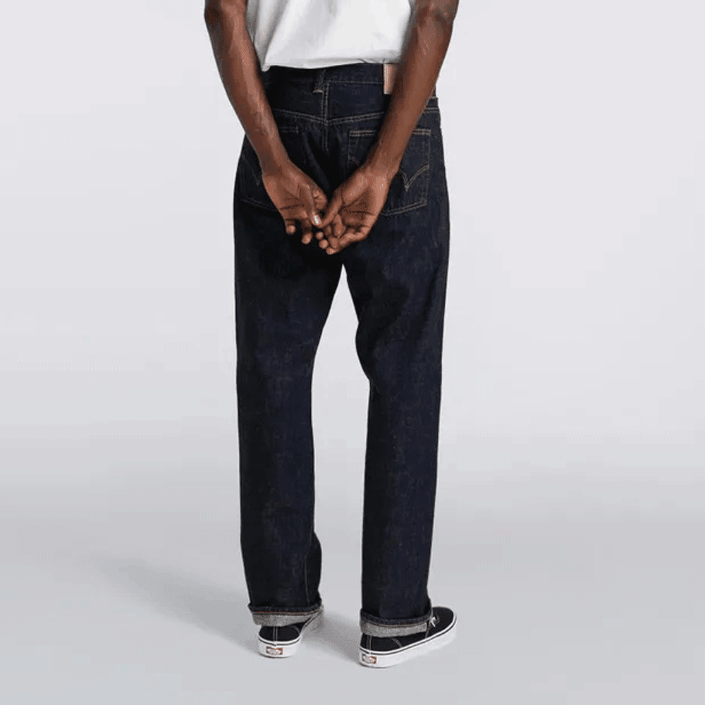 Loose Straight Jeans, 13.5oz Rainbow Selvage - Blue Unwashed