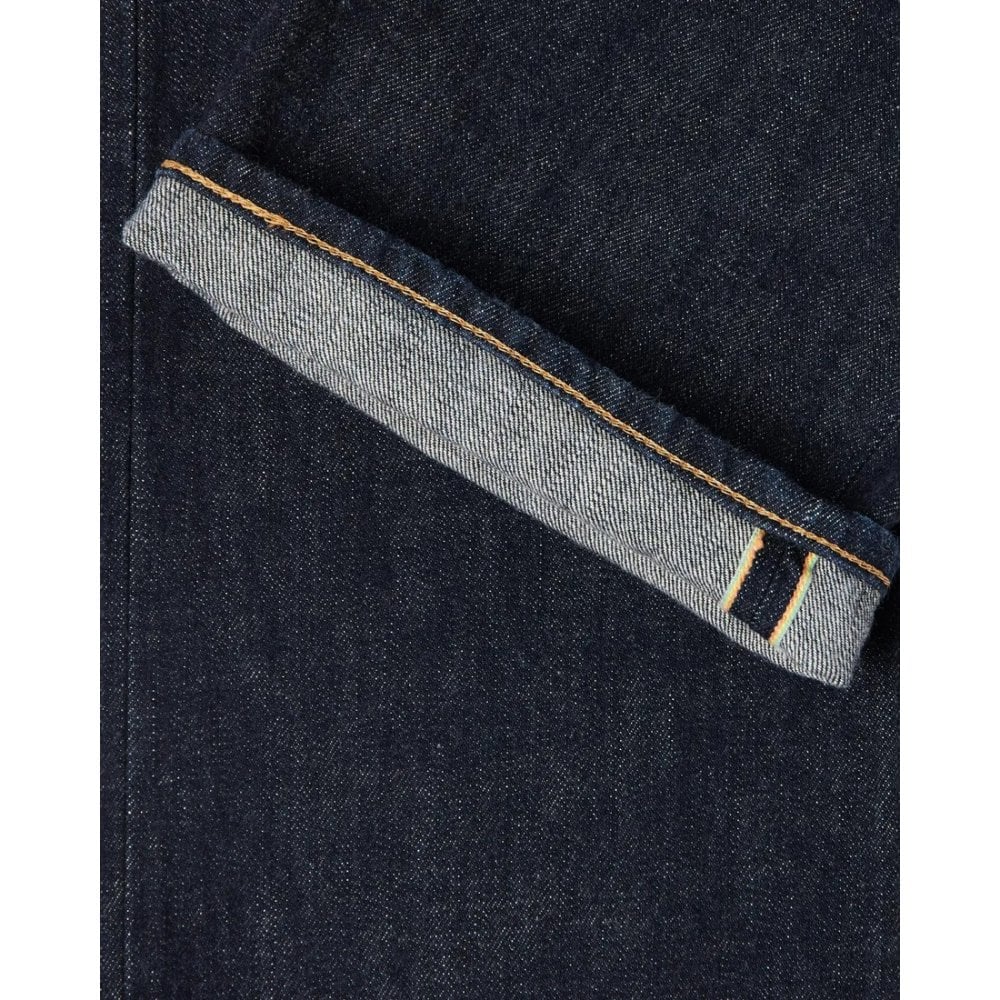 Loose Straight Jeans, 13.5oz Rainbow Selvage - Blue Unwashed