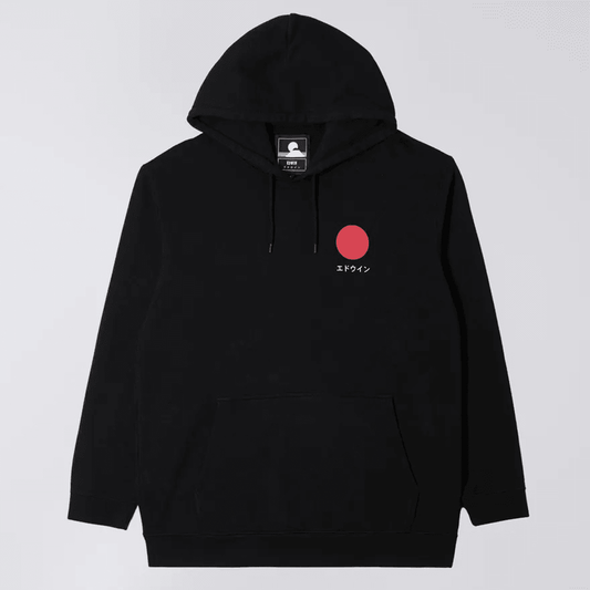 Japanese Sun Hooded Sweat - Black