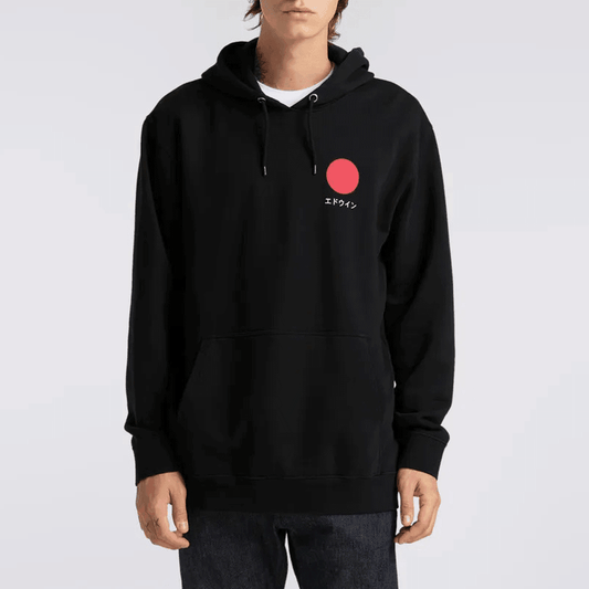 Japanese Sun Hooded Sweat - Black