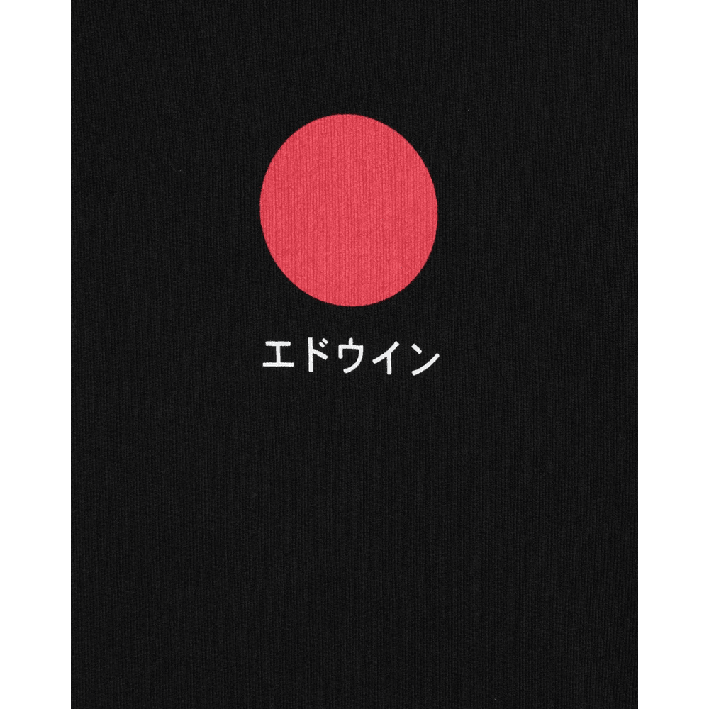 Japanese Sun Hooded Sweat - Black