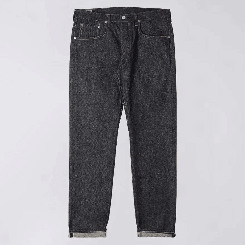 Regular Tapered Jeans, 13.5oz Rainbow Selvage - Blue Unwashed
