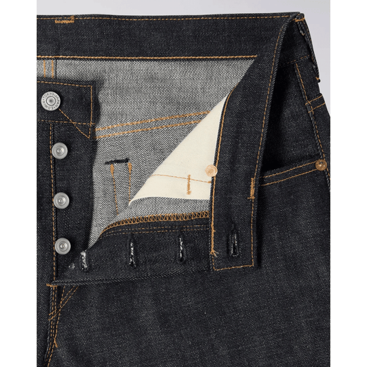 Regular Tapered Jeans, 13.5oz Rainbow Selvage - Blue Unwashed
