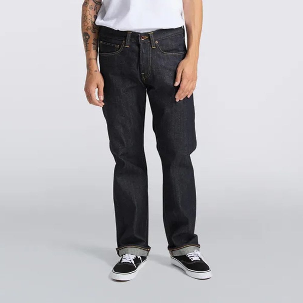 ED-47 Regular Straight Jeans (Old Season), Red Selvage 14oz - Blue Unwashed