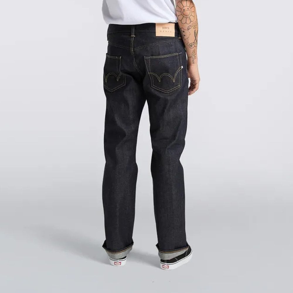 ED-47 Regular Straight Jeans (Old Season), Red Selvage 14oz - Blue Unwashed