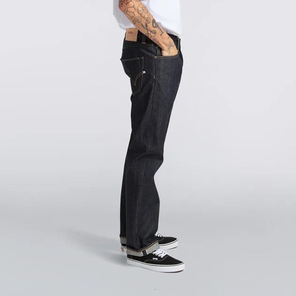 ED-47 Regular Straight Jeans (Old Season), Red Selvage 14oz - Blue Unwashed
