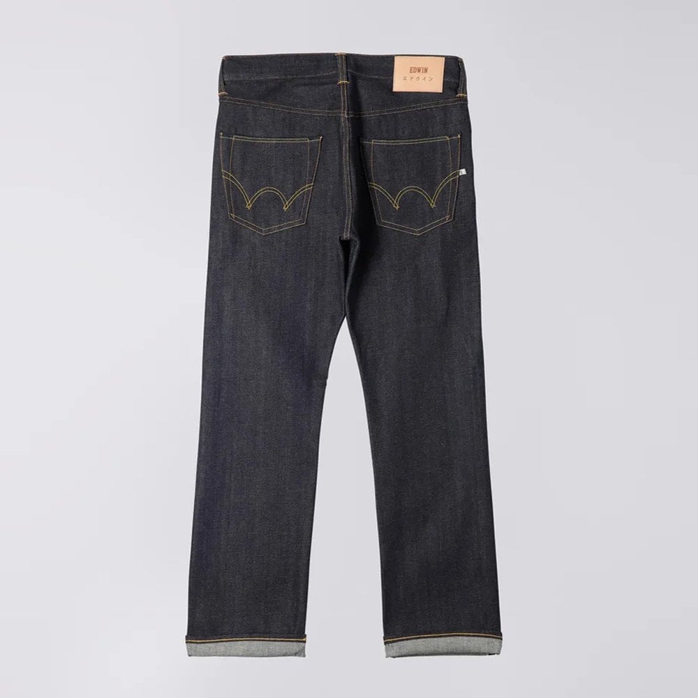 ED-47 Regular Straight Jeans (Old Season), Red Selvage 14oz - Blue Unwashed