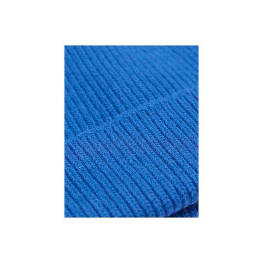 Merino Wool Beanie - Pacific Blue