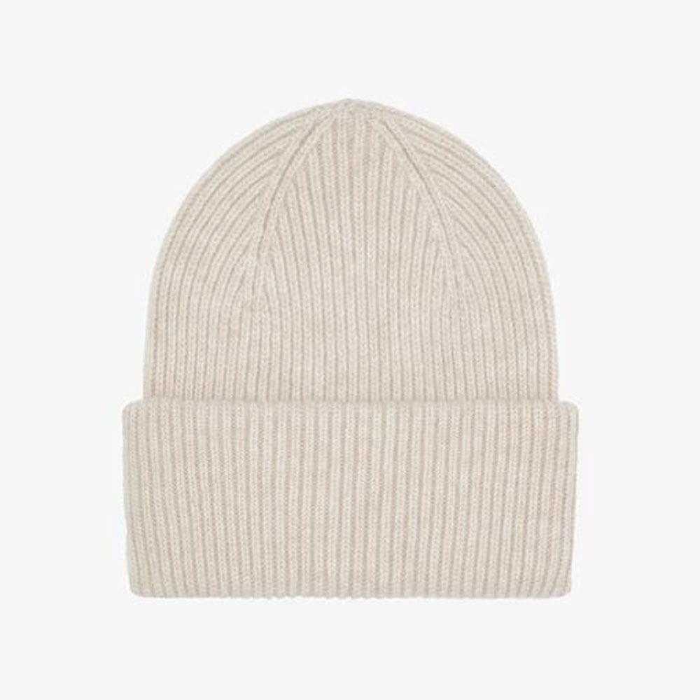 Merino Wool Beanie - Ivory White