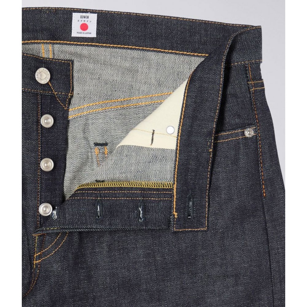 Regular Tapered Jeans, 13.5oz Rainbow Selvage - Blue Unwashed