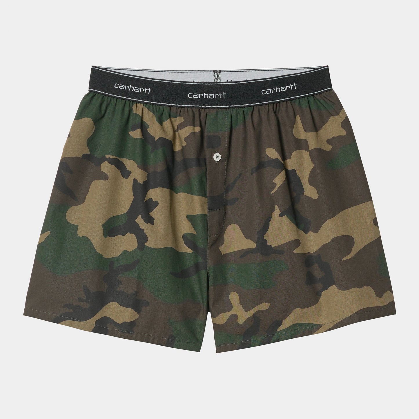 Cotton Script Boxers - Camo Laurel
