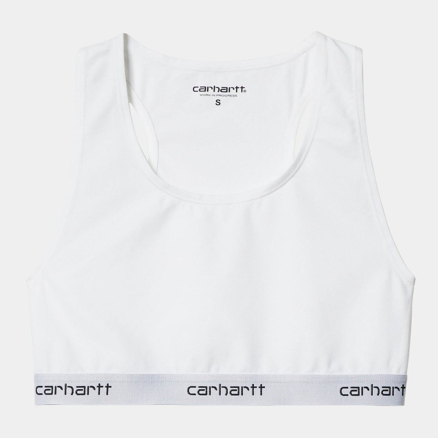 W' Script Racer Tank - White