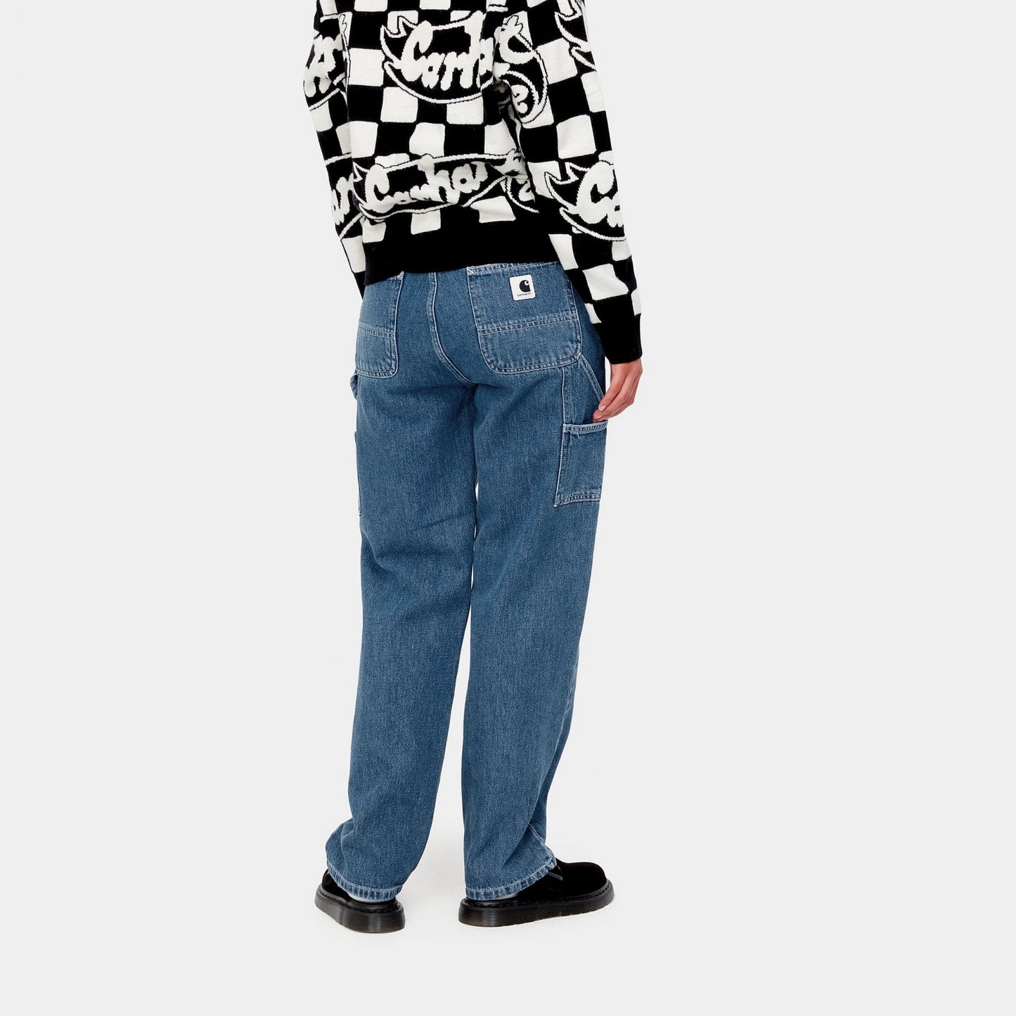 W' Pierce Pant Straight - Blue (Stone Washed)