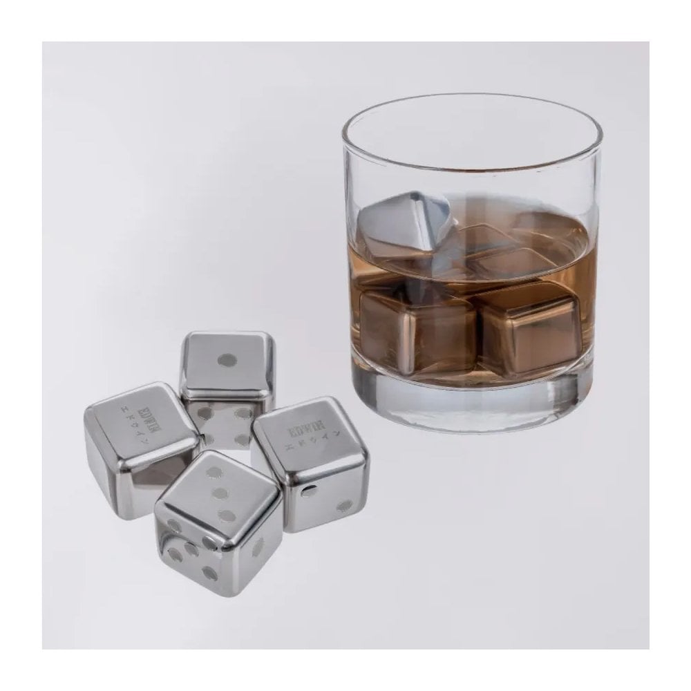 Edwin Stainless Steel Ice Cube Set - Stainless Steel