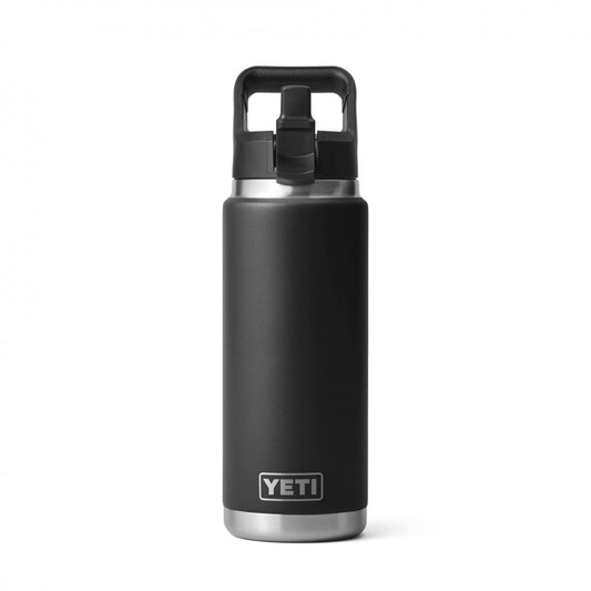 Rambler™ 26oz Bottle, Straw Cap - Black