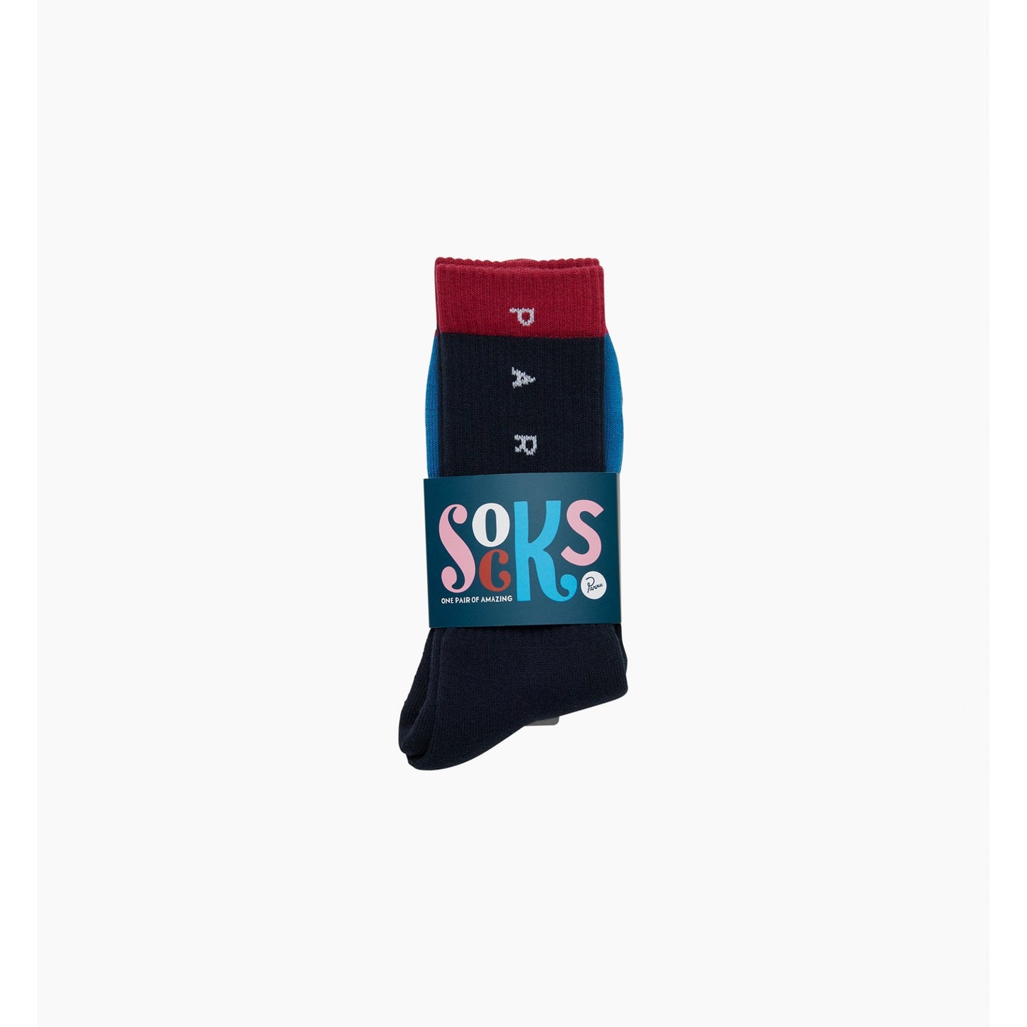 Horizontal Clean Logo Crew Socks - Multi