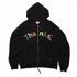 Zip Hood Black -  Multi