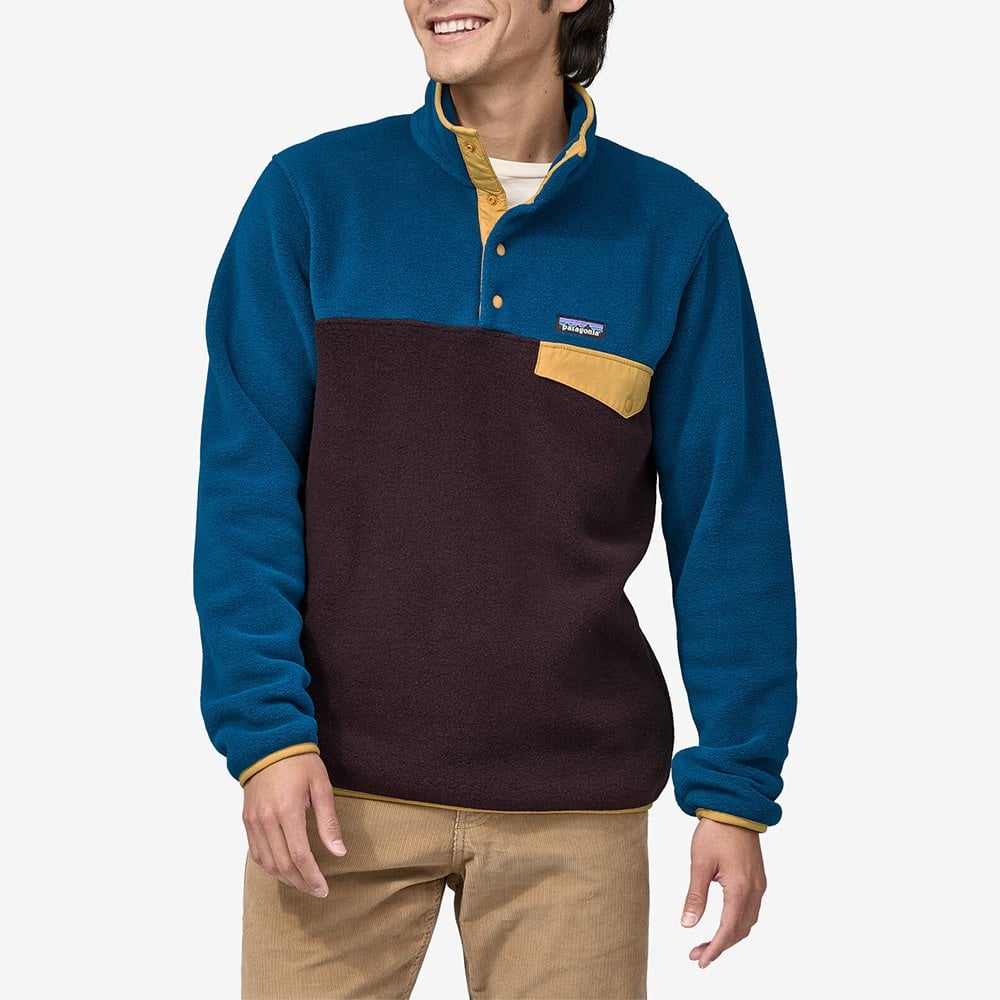 Men's Lightweight Synchilla Snap-T® Fleece Pullover - Obsidian Plum