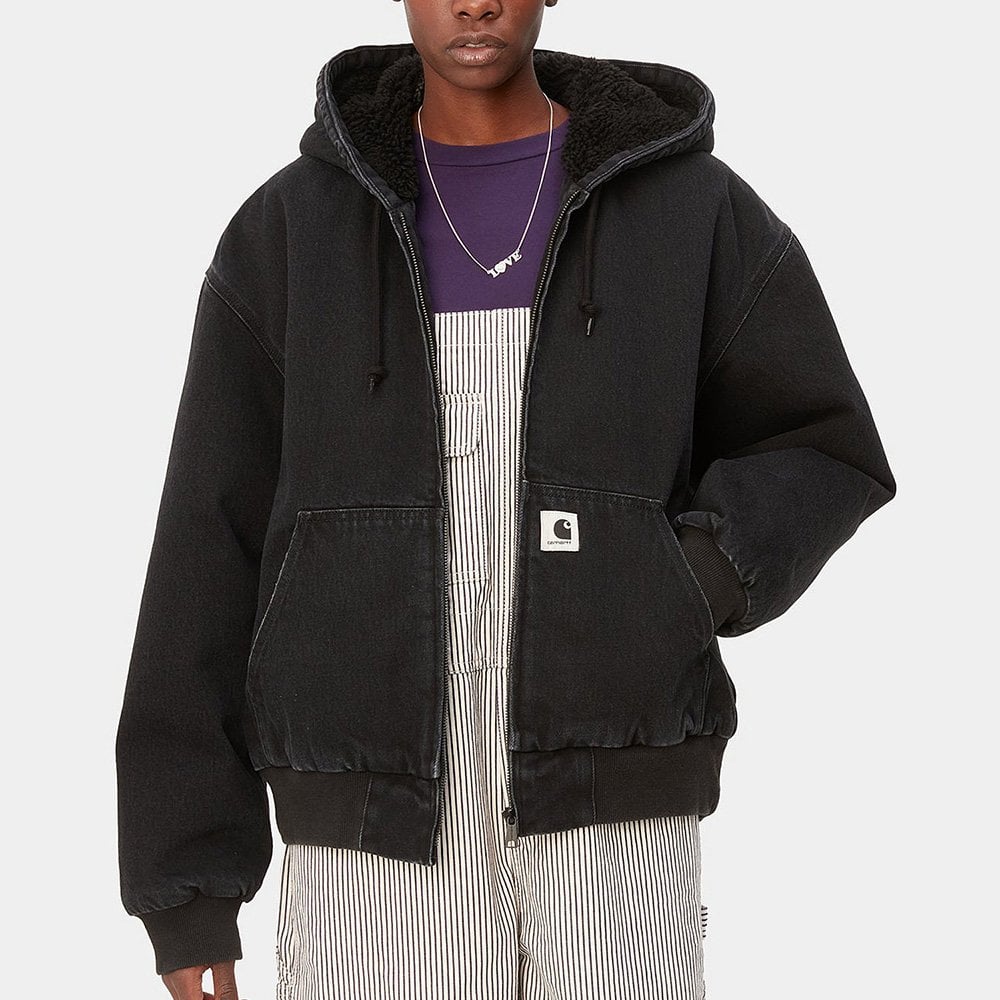 Women's W' Og Active Jacket (Winter) - Black Stonewashed