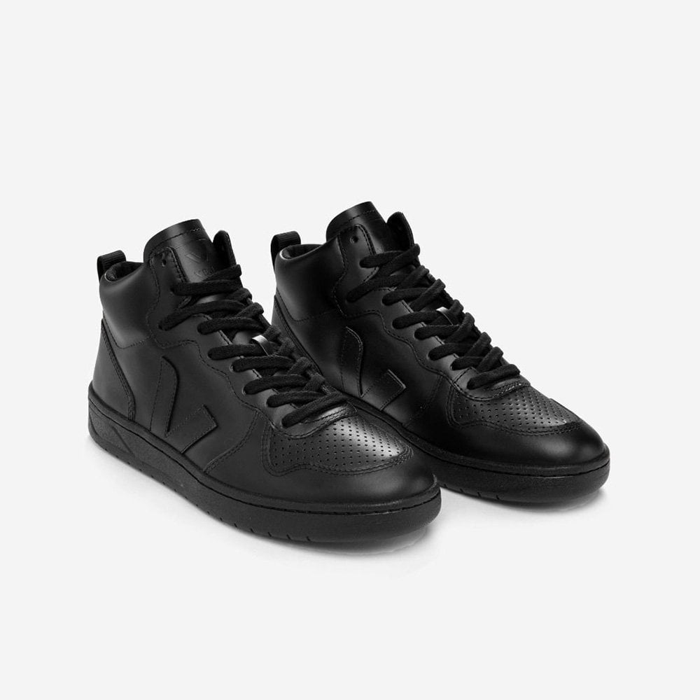 W' V-15 Leather - Black