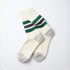 Coarse Ribbed Oldschool Socks - Green / Charcoal