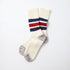 Coarse Ribbed Oldschool Socks - Navy / Dark Red