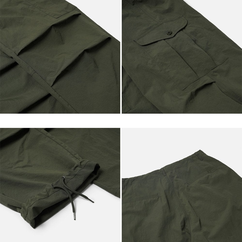 Parachute Cargo Pants - Dark Olive