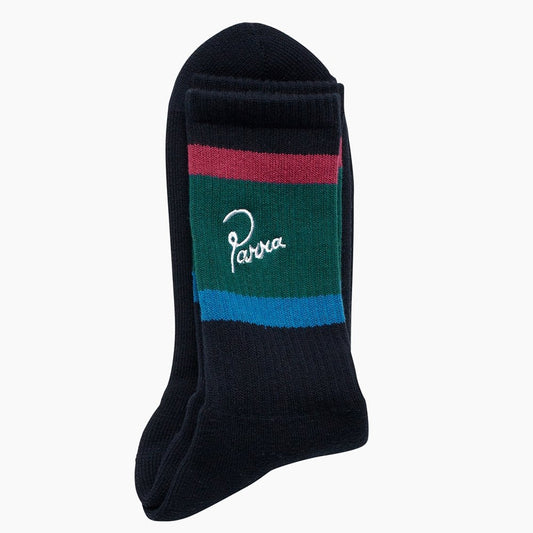 Script Logo Crew Socks - Dark Blue