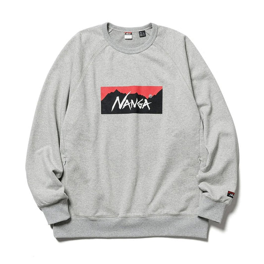 Eco Hybrid Box Logo Sweatshirt - Light Grey