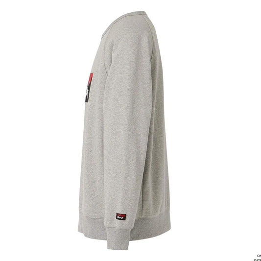 Eco Hybrid Box Logo Sweatshirt - Light Grey