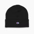 C Logo Recycled Yarn Beanie Hat - Black