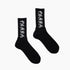 Spiked Logo Crew Socks - Black