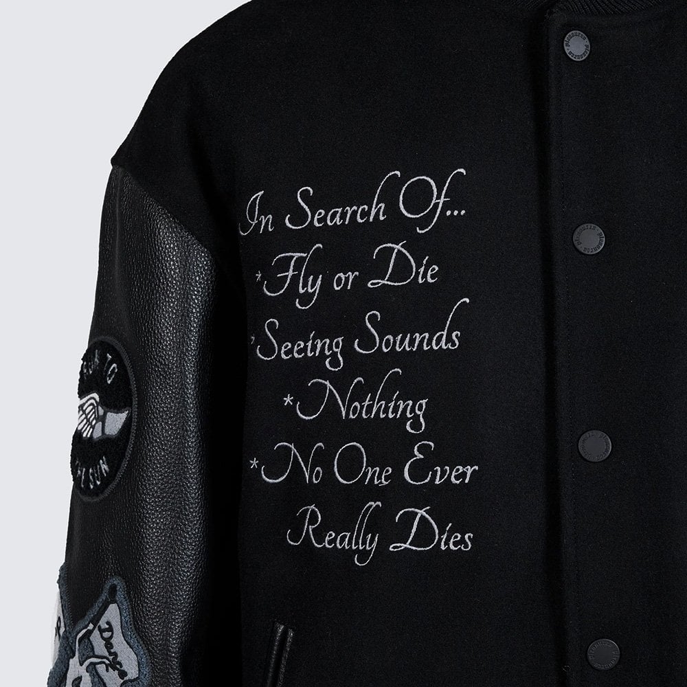 N.E.R.D. Nerd Varsity Jacket - Black