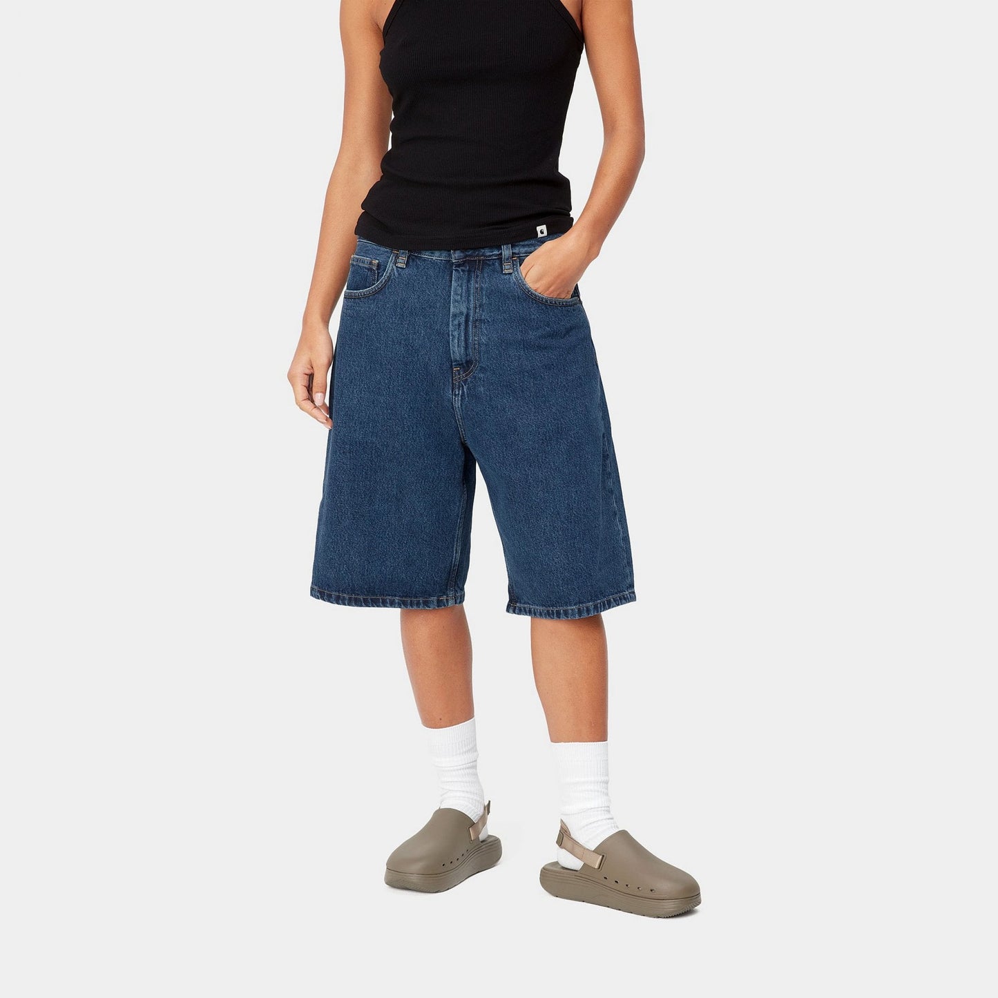 W' Brandon Short - Blue (Stone Washed)