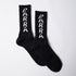 Hole Logo Crew Socks - Black