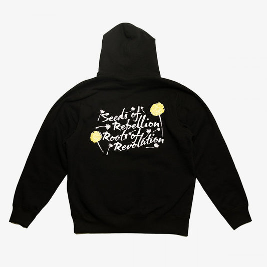 Seeds Of Rebellion Snap Hoodie - Black