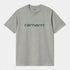 S/s Script T-shirt - Grey Heather / Chervil