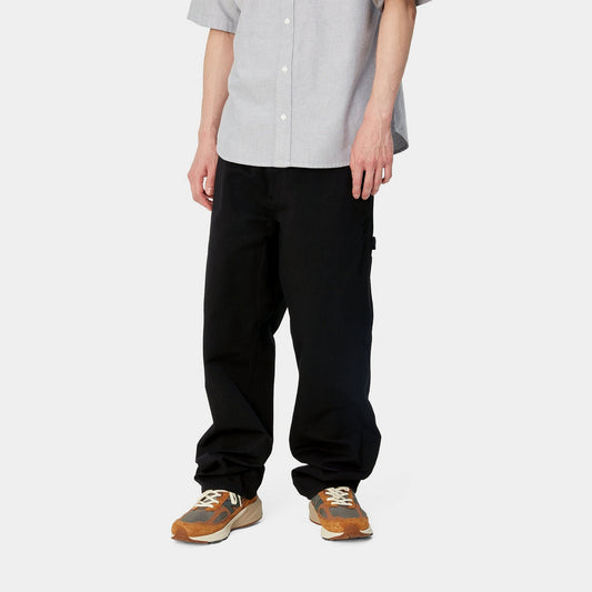 Single Knee Pant - Black (Garment Dyed)