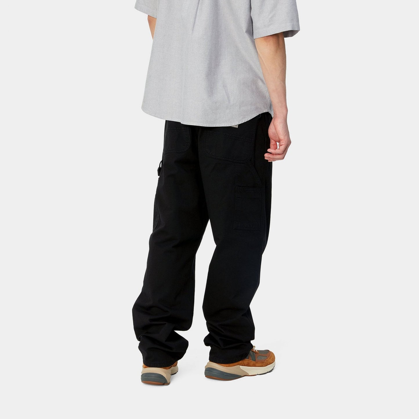 Single Knee Pant - Black (Garment Dyed)