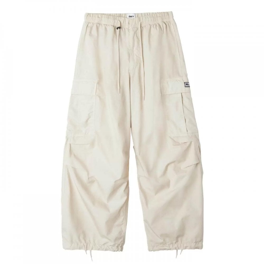 W' Giant Parachute Cargo Pant - Silver Grey
